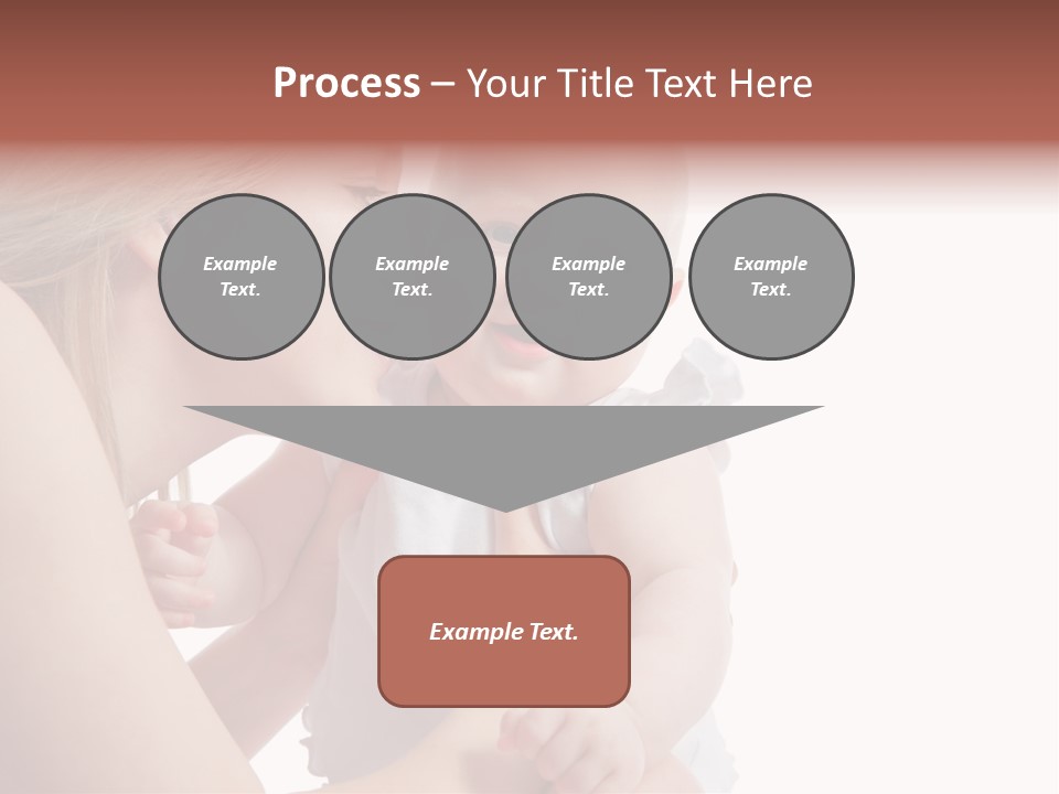 Family Two Caucasian PowerPoint Template