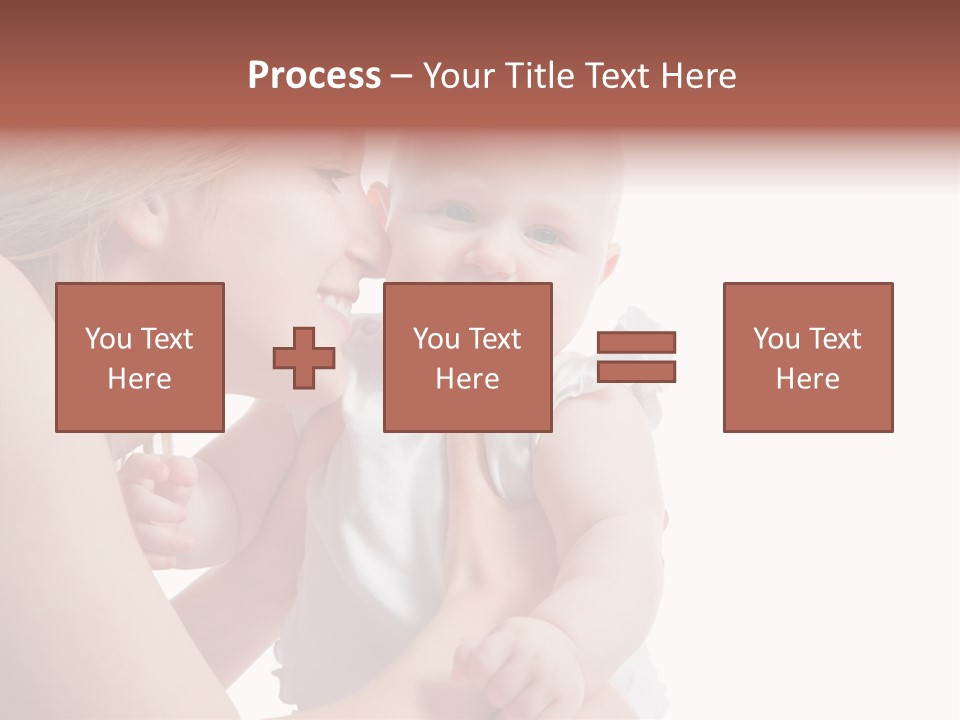 Family Two Caucasian PowerPoint Template
