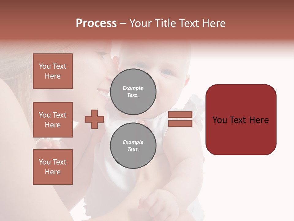 Family Two Caucasian PowerPoint Template