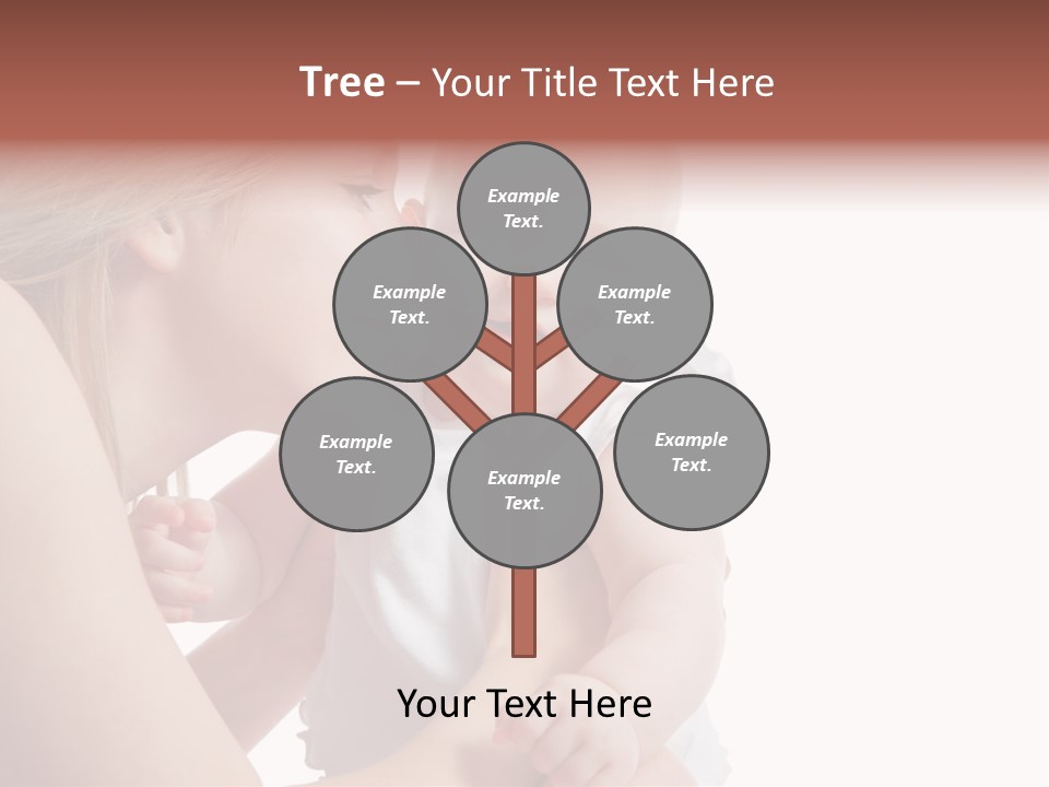 Family Two Caucasian PowerPoint Template