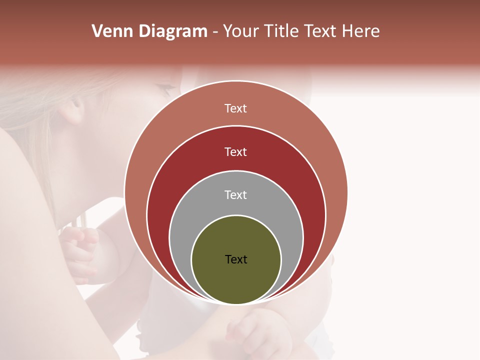 Family Two Caucasian PowerPoint Template