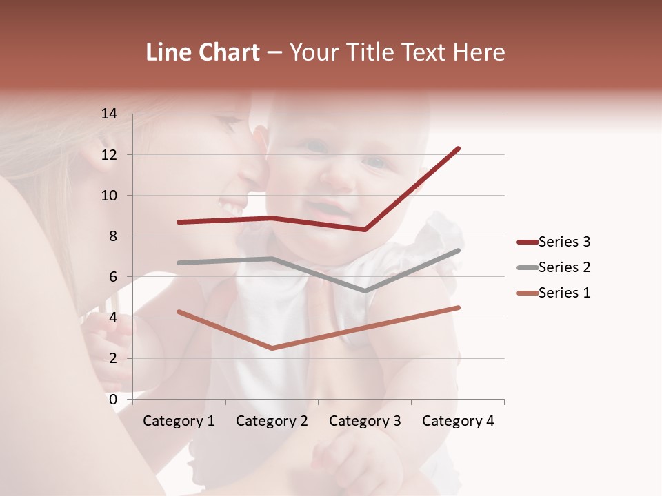 Family Two Caucasian PowerPoint Template