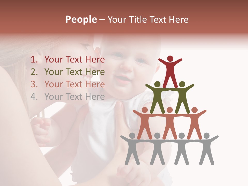 Family Two Caucasian PowerPoint Template