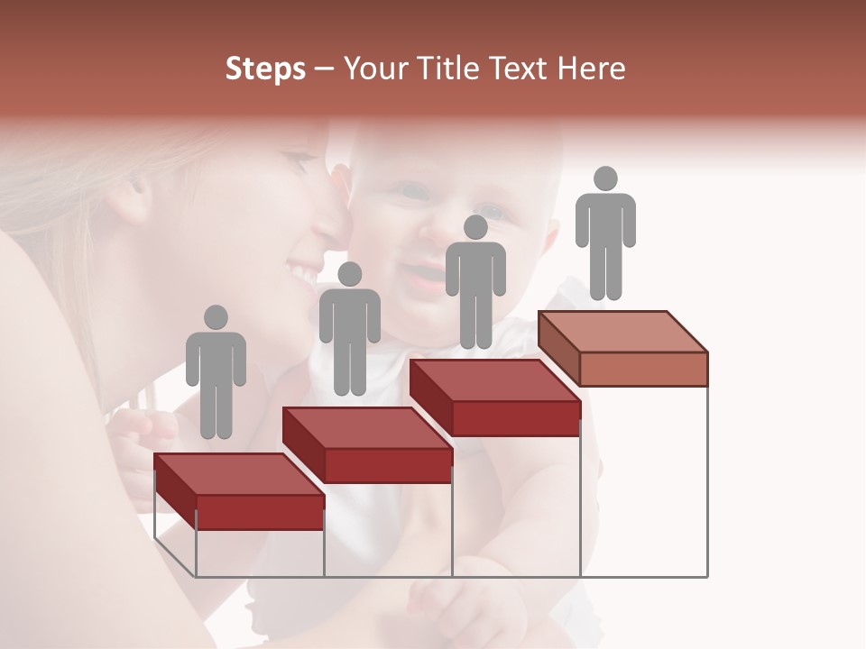 Family Two Caucasian PowerPoint Template