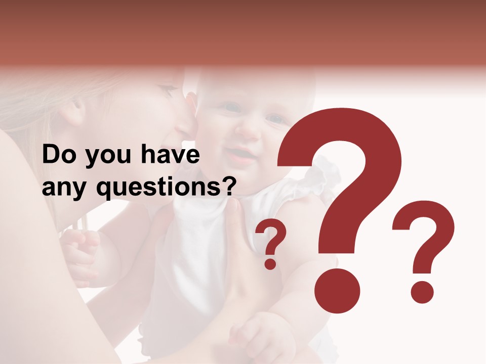 Family Two Caucasian PowerPoint Template