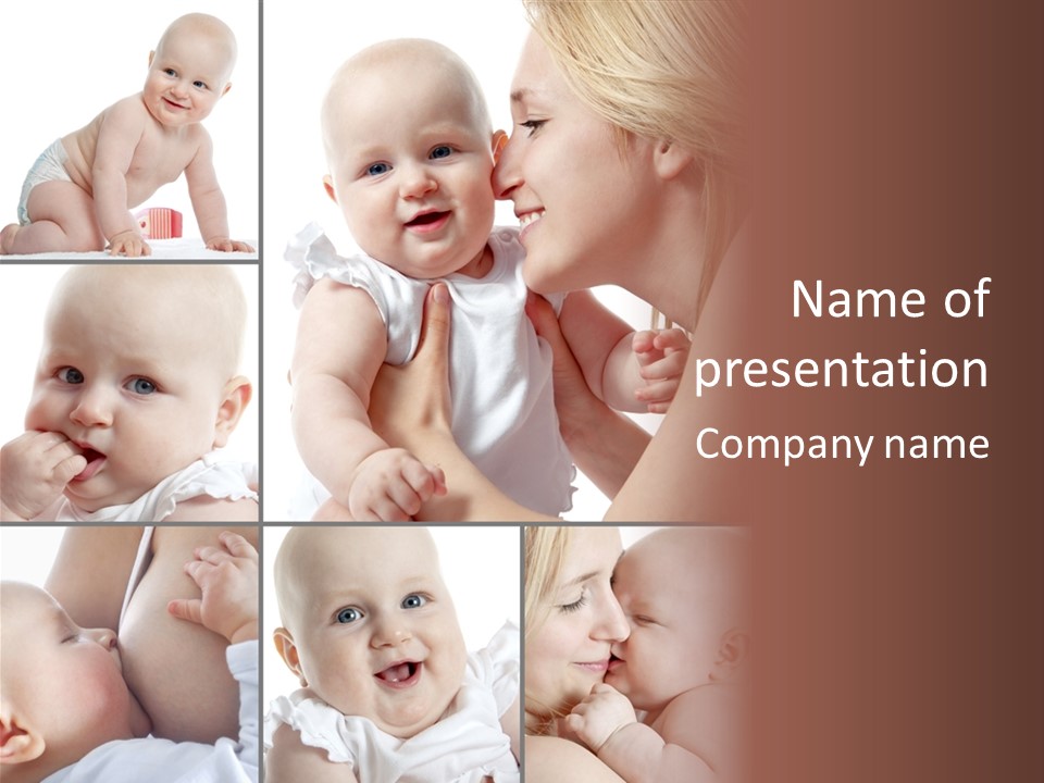 Happy Parenting Girl PowerPoint Template