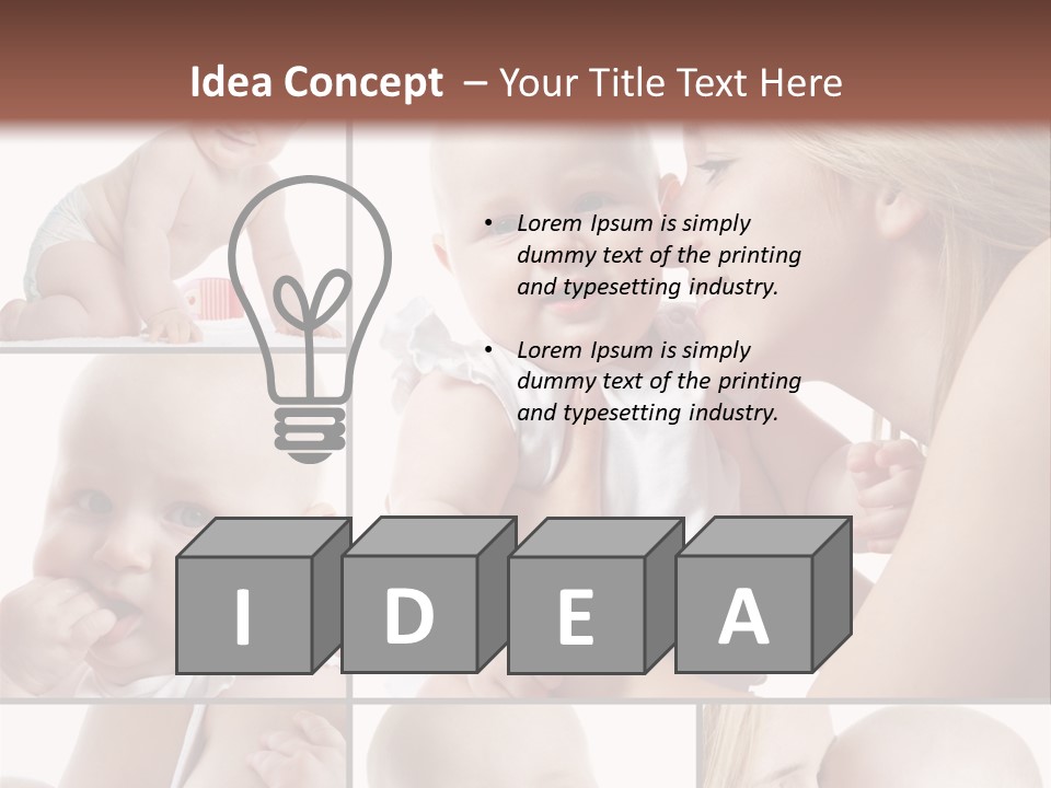 Happy Parenting Girl PowerPoint Template