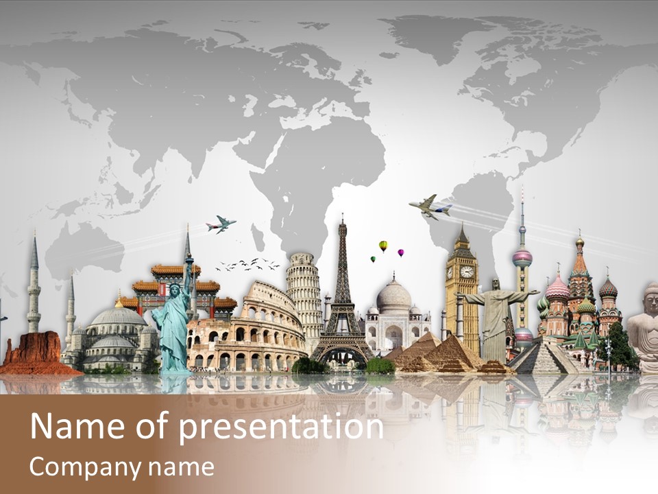 Europe International Journey PowerPoint Template