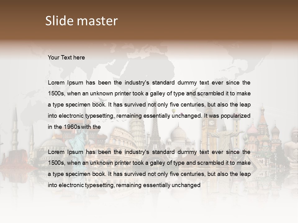 Europe International Journey PowerPoint Template