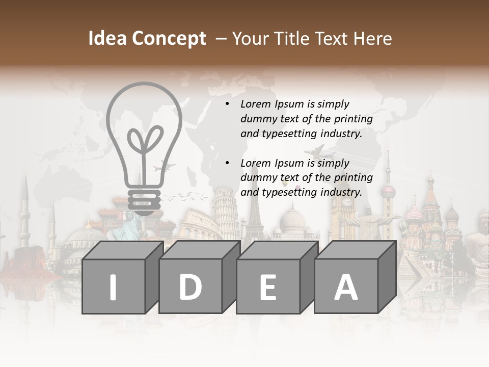 Europe International Journey PowerPoint Template