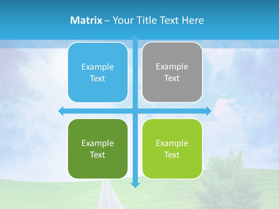 Transportation Cloudscape Sun PowerPoint Template