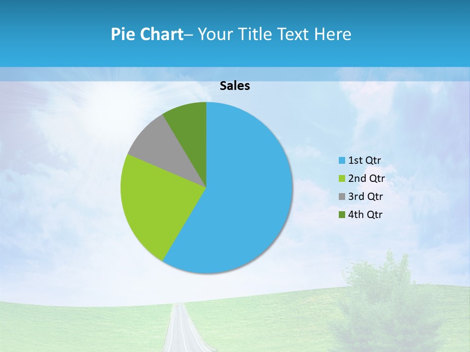 Transportation Cloudscape Sun PowerPoint Template