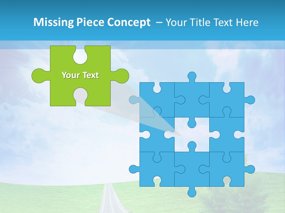 Transportation Cloudscape Sun PowerPoint Template