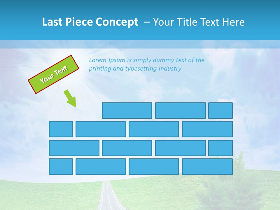 Transportation Cloudscape Sun PowerPoint Template