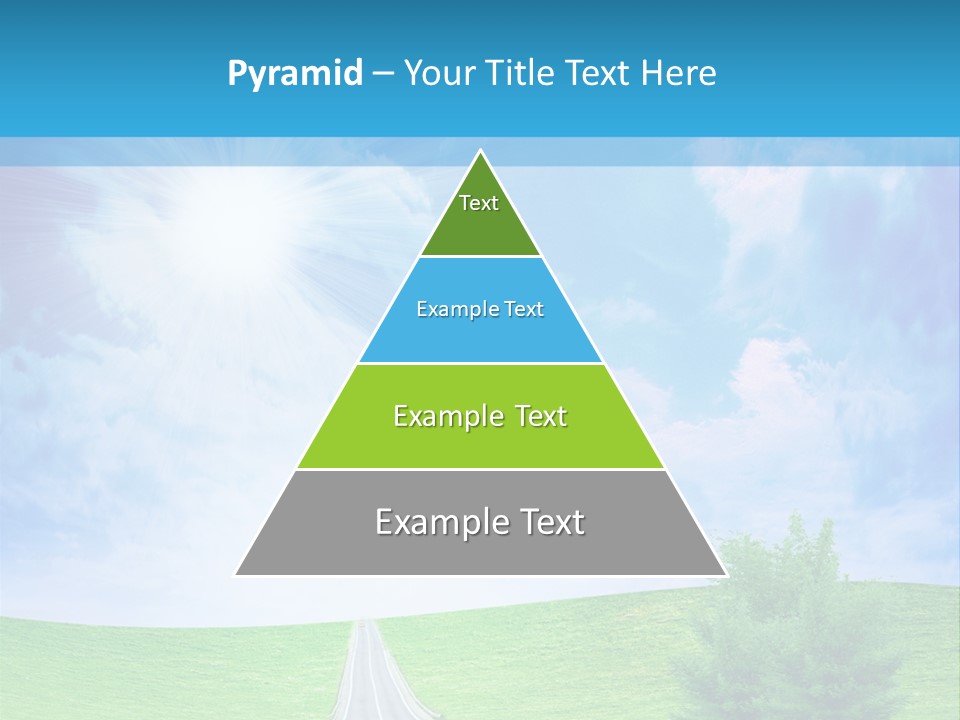 Transportation Cloudscape Sun PowerPoint Template