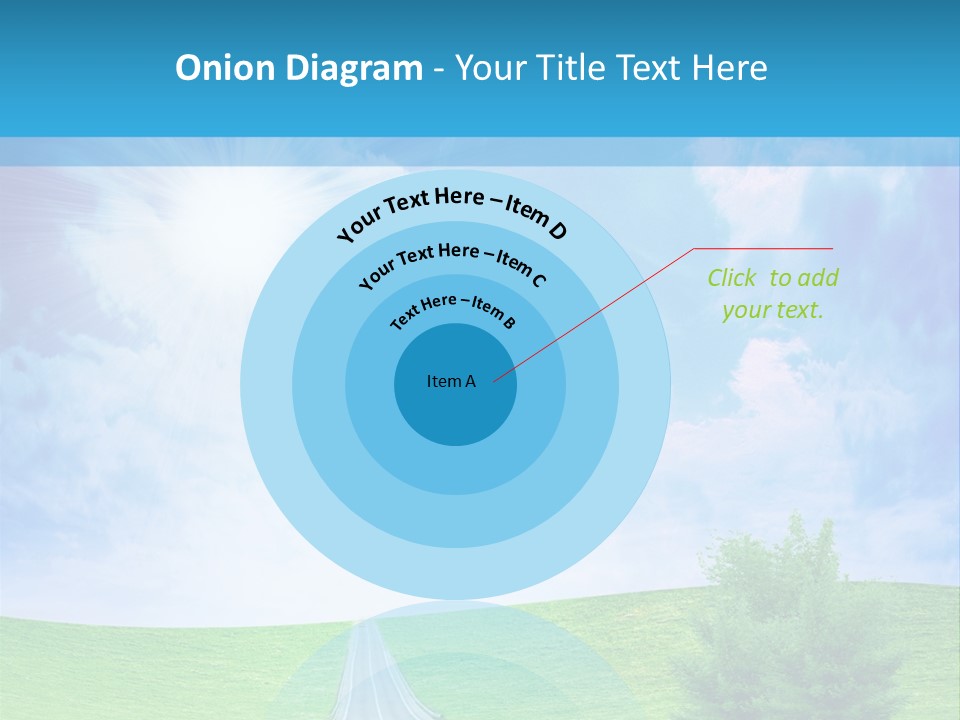 Transportation Cloudscape Sun PowerPoint Template