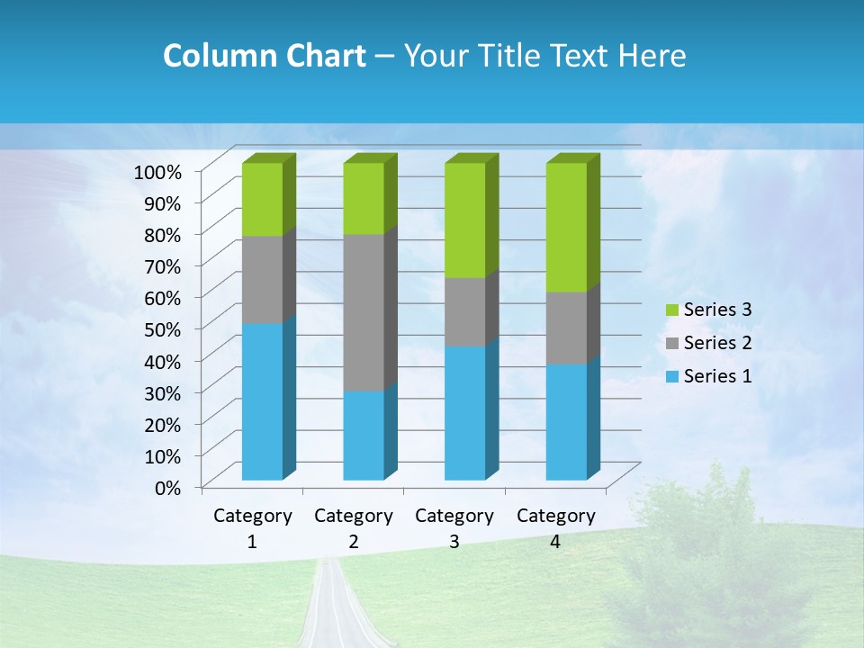 Transportation Cloudscape Sun PowerPoint Template