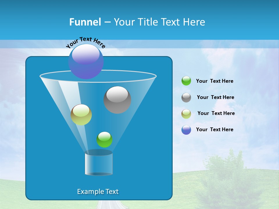 Transportation Cloudscape Sun PowerPoint Template