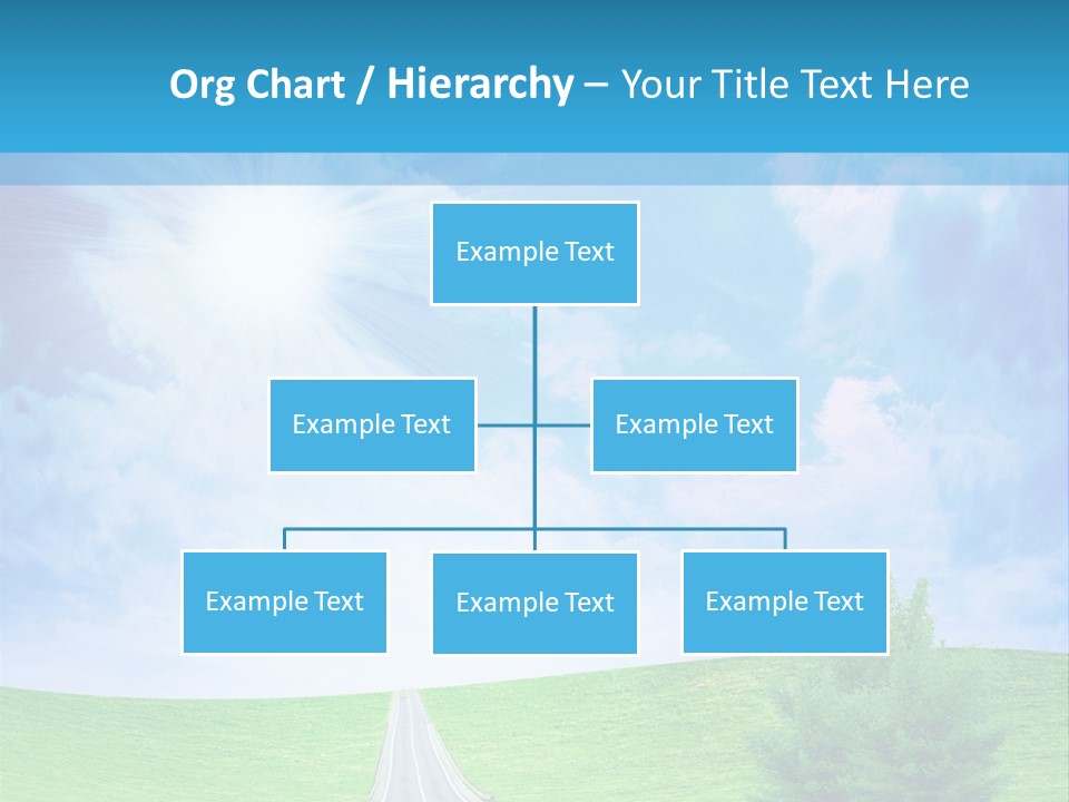 Transportation Cloudscape Sun PowerPoint Template