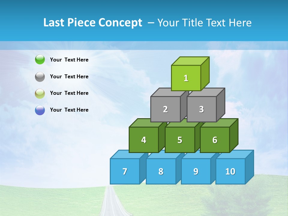 Transportation Cloudscape Sun PowerPoint Template
