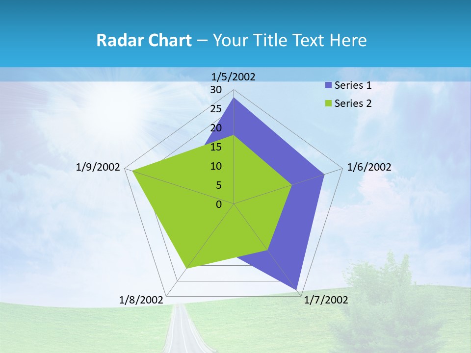 Transportation Cloudscape Sun PowerPoint Template