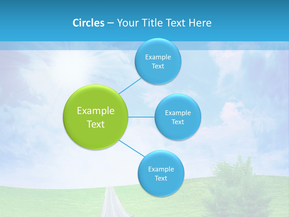 Transportation Cloudscape Sun PowerPoint Template
