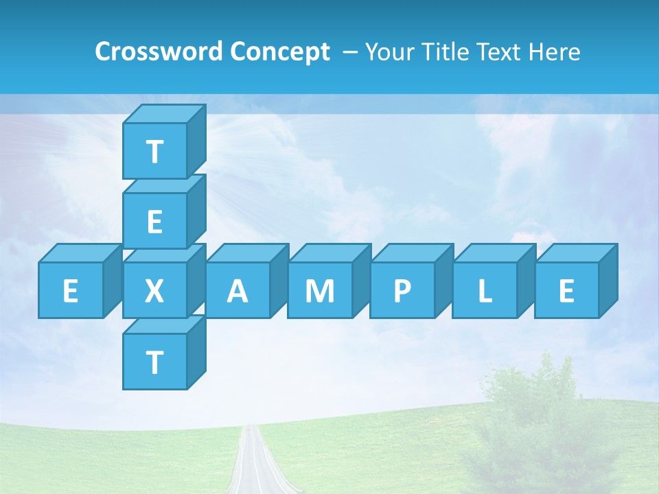 Transportation Cloudscape Sun PowerPoint Template
