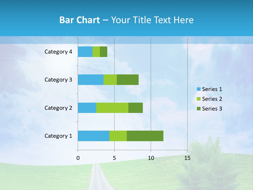 Transportation Cloudscape Sun PowerPoint Template