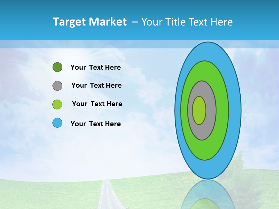 Transportation Cloudscape Sun PowerPoint Template