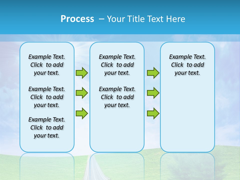 Transportation Cloudscape Sun PowerPoint Template