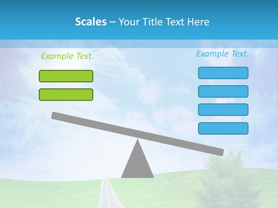 Transportation Cloudscape Sun PowerPoint Template