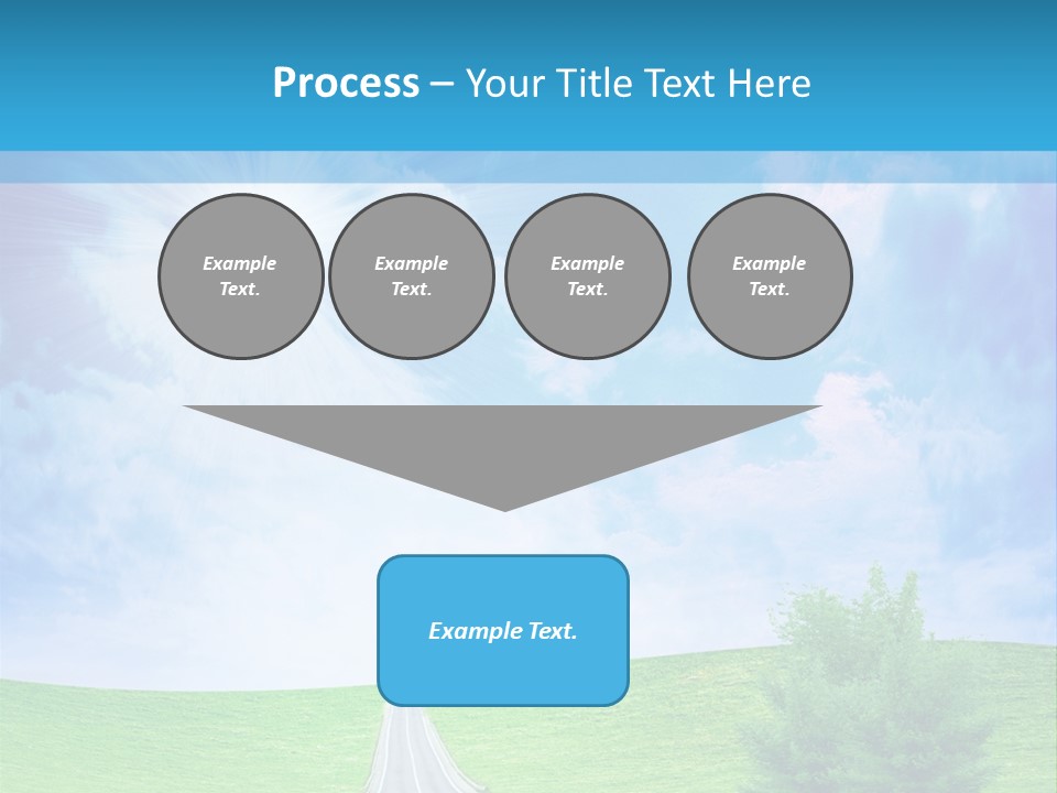 Transportation Cloudscape Sun PowerPoint Template