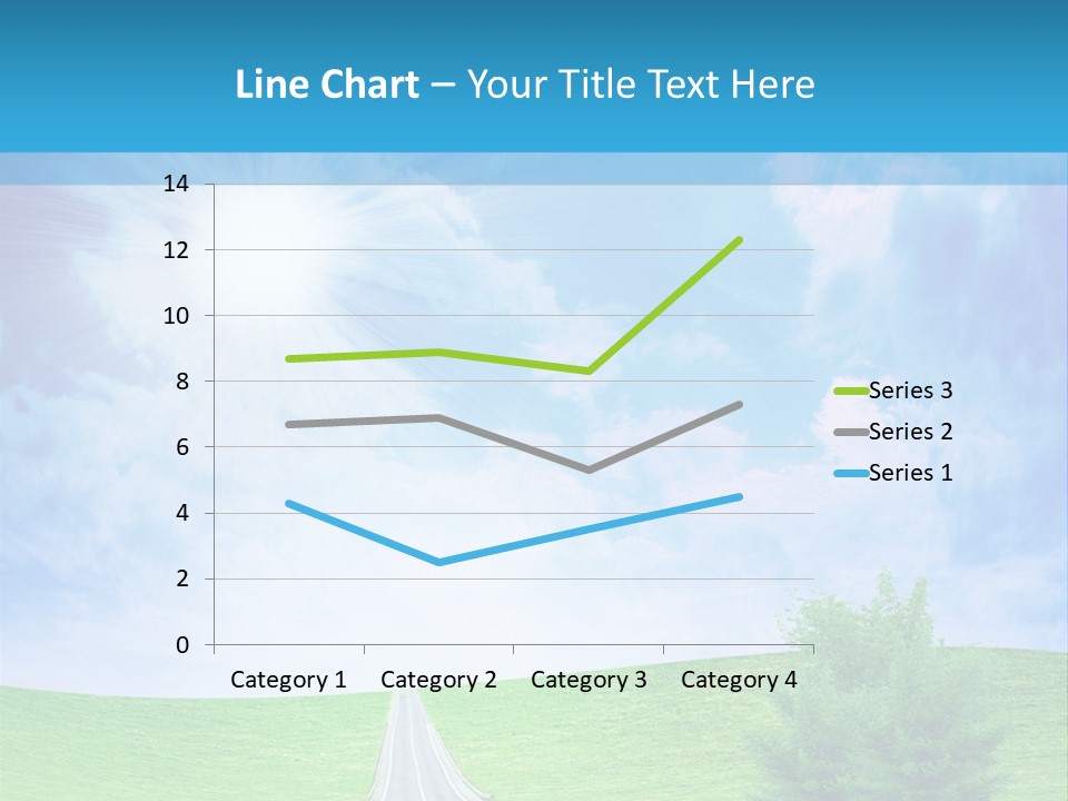 Transportation Cloudscape Sun PowerPoint Template