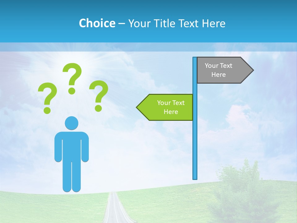 Transportation Cloudscape Sun PowerPoint Template