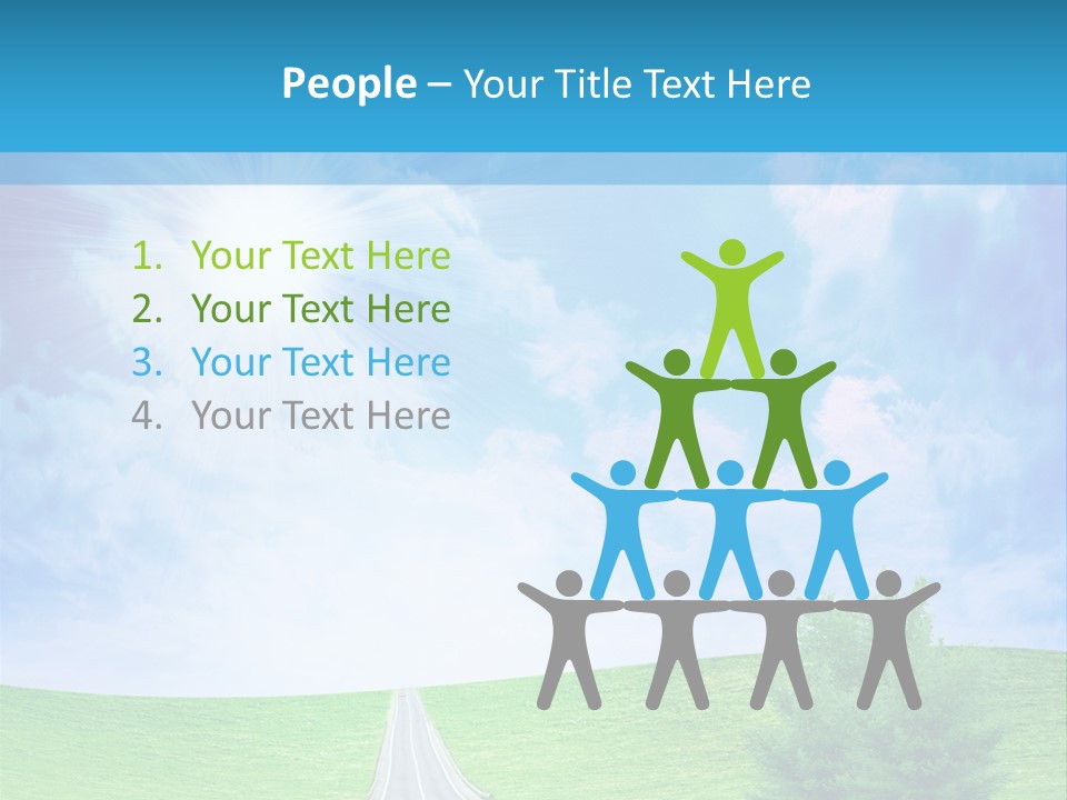 Transportation Cloudscape Sun PowerPoint Template