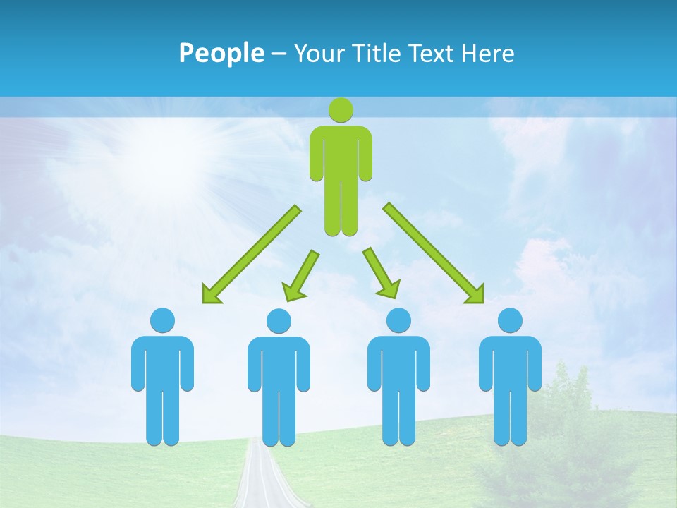 Transportation Cloudscape Sun PowerPoint Template