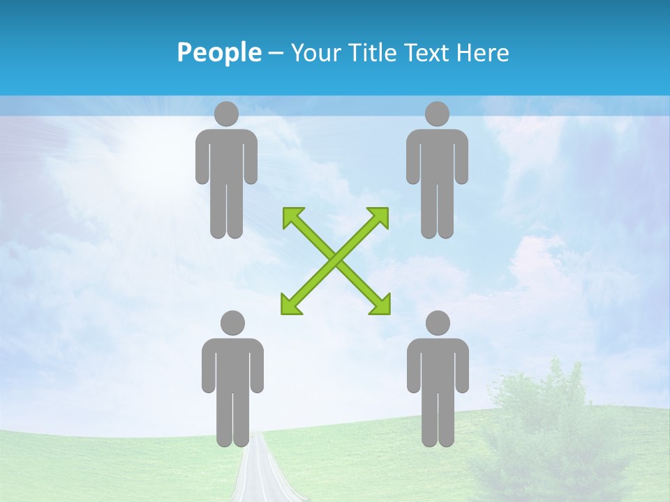 Transportation Cloudscape Sun PowerPoint Template