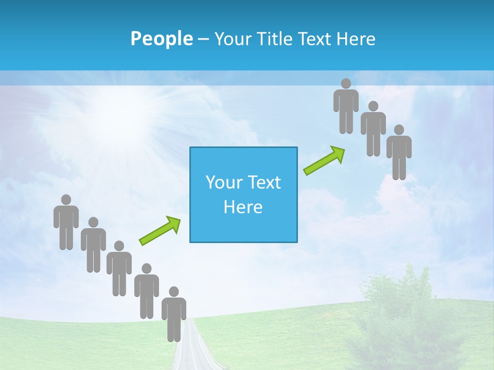 Transportation Cloudscape Sun PowerPoint Template