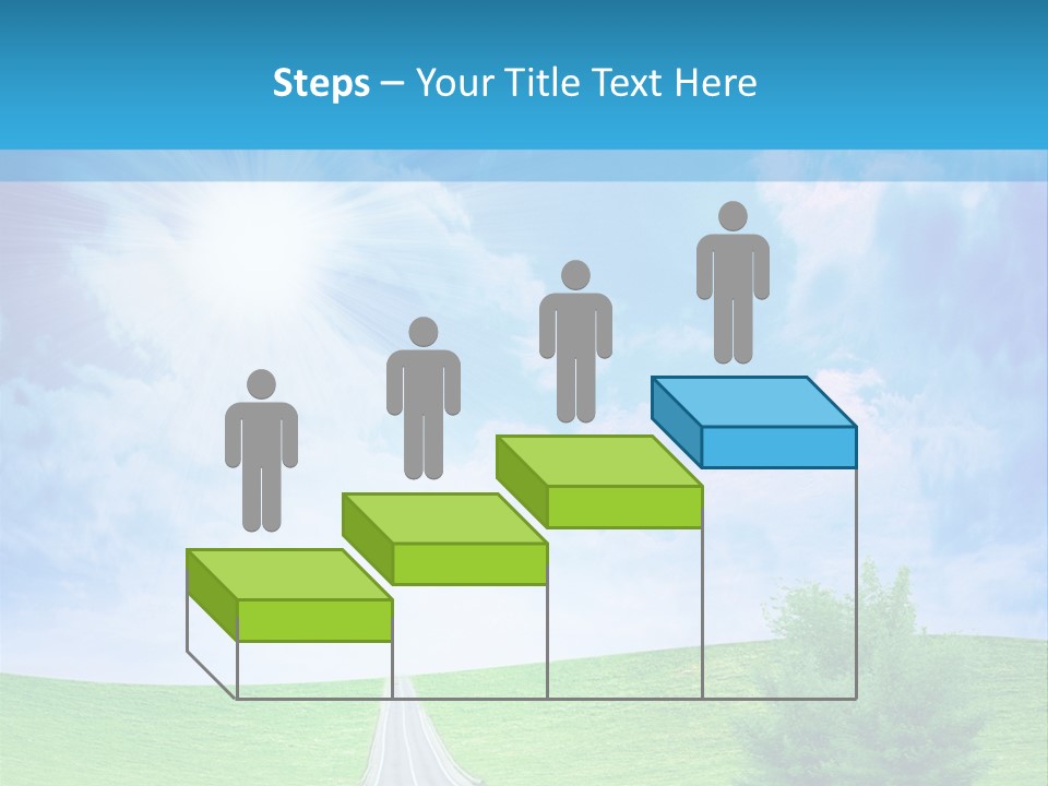 Transportation Cloudscape Sun PowerPoint Template