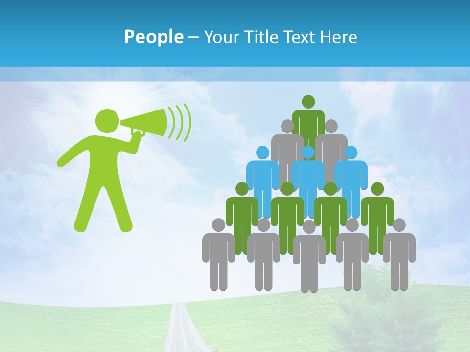 Transportation Cloudscape Sun PowerPoint Template