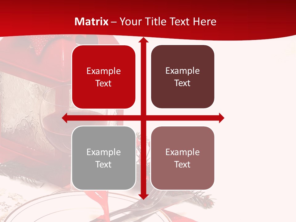 Silverware Plate White PowerPoint Template