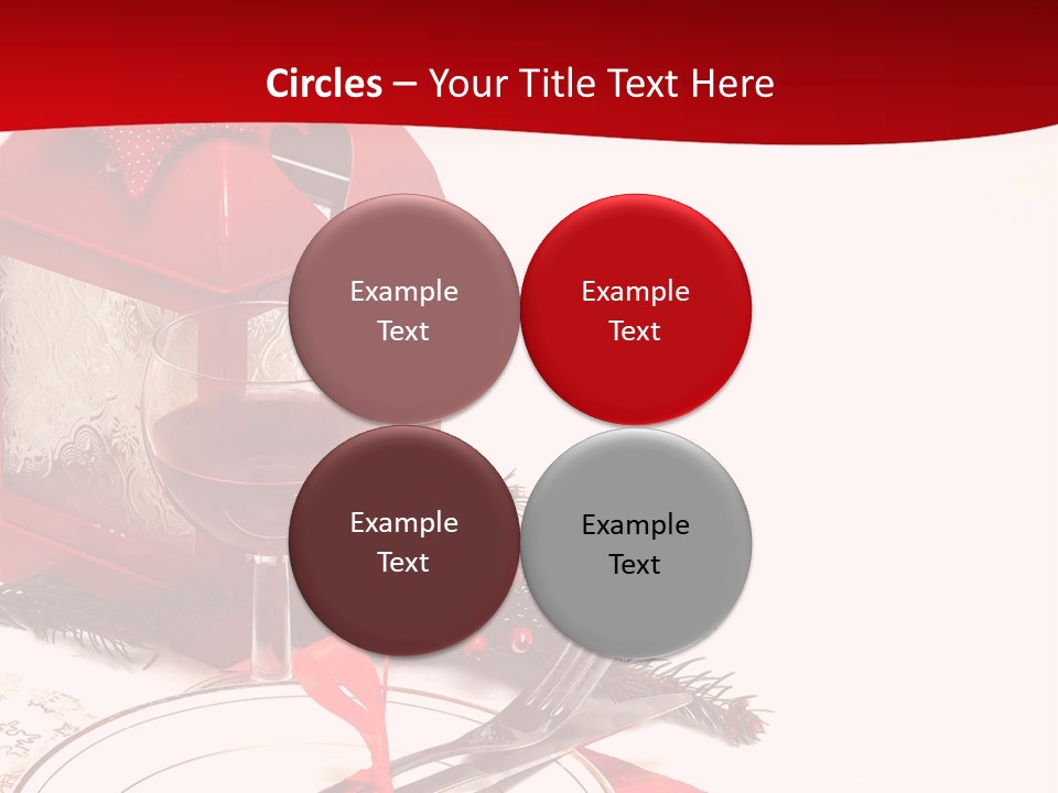 Silverware Plate White PowerPoint Template