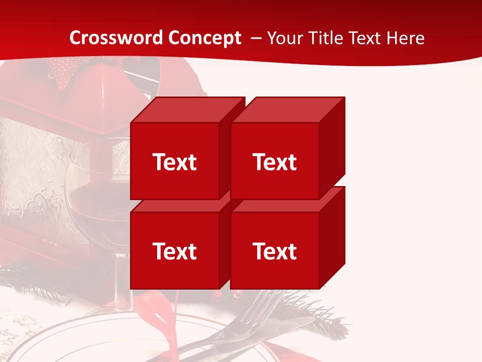 Silverware Plate White PowerPoint Template