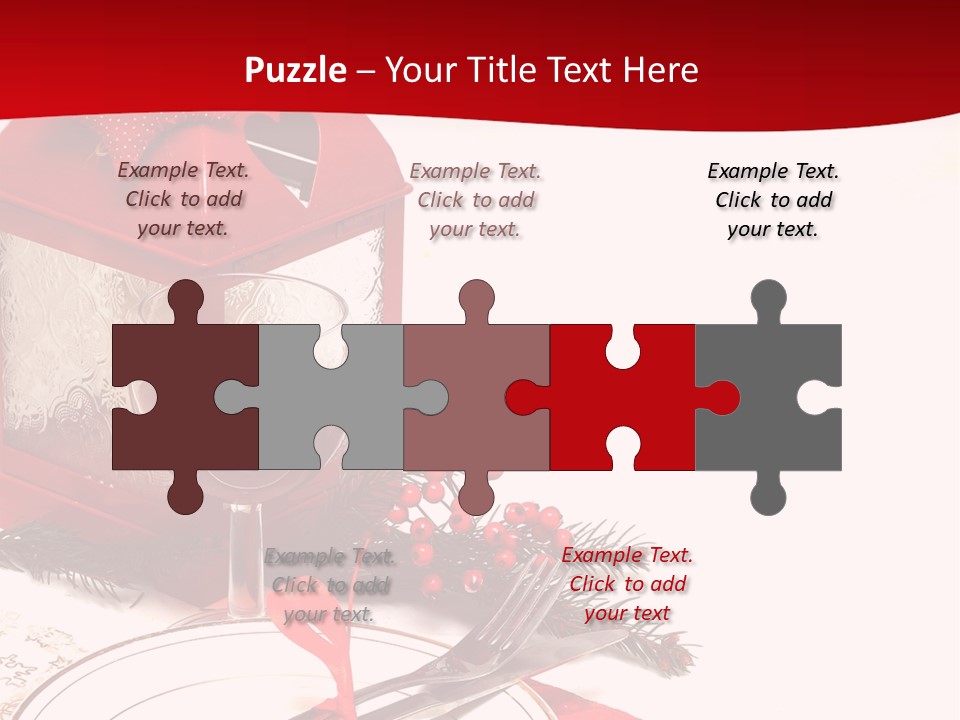 Silverware Plate White PowerPoint Template