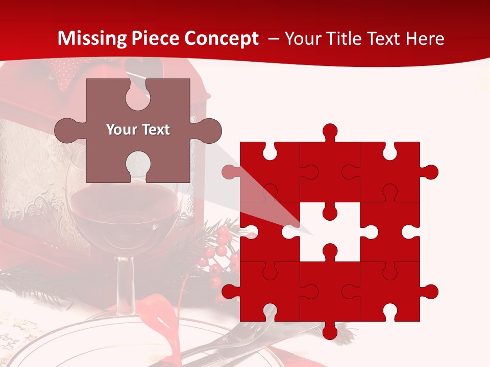 Silverware Plate White PowerPoint Template