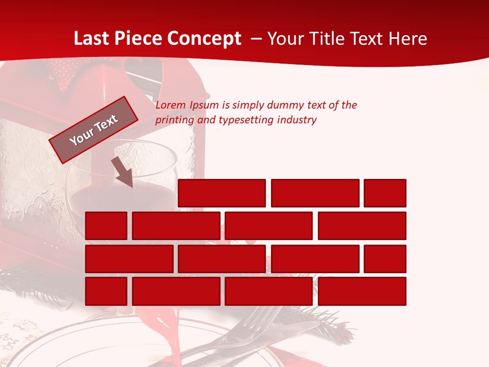 Silverware Plate White PowerPoint Template