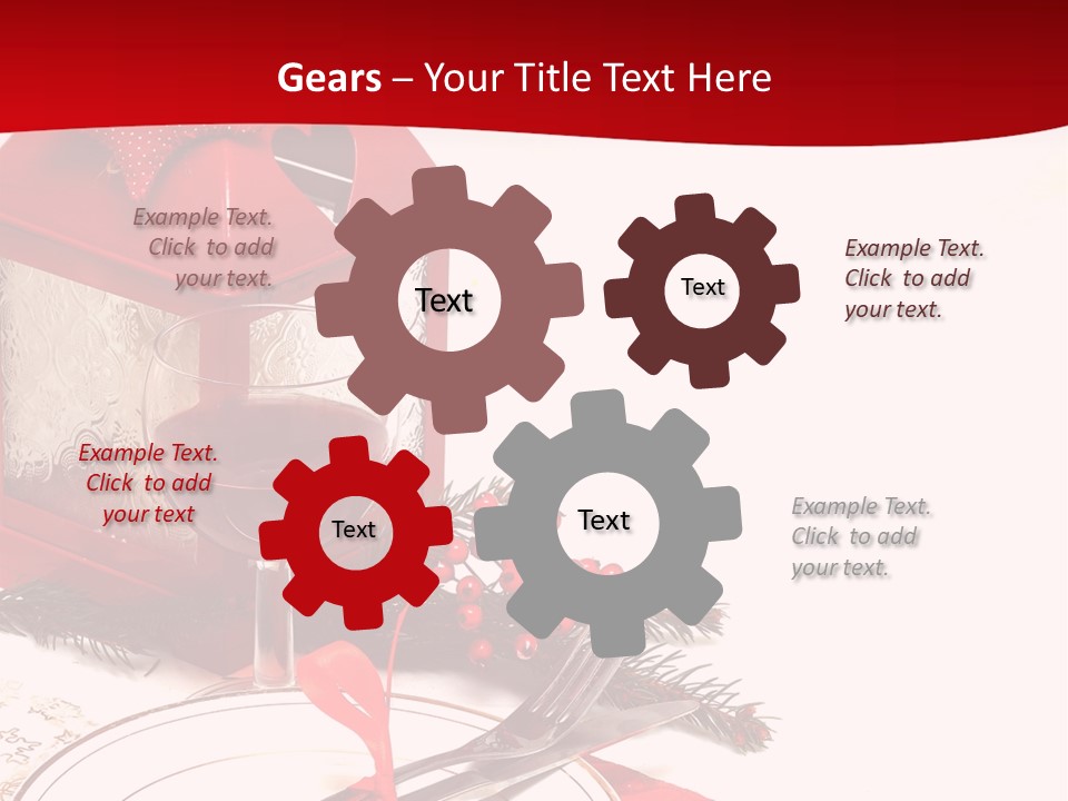 Silverware Plate White PowerPoint Template