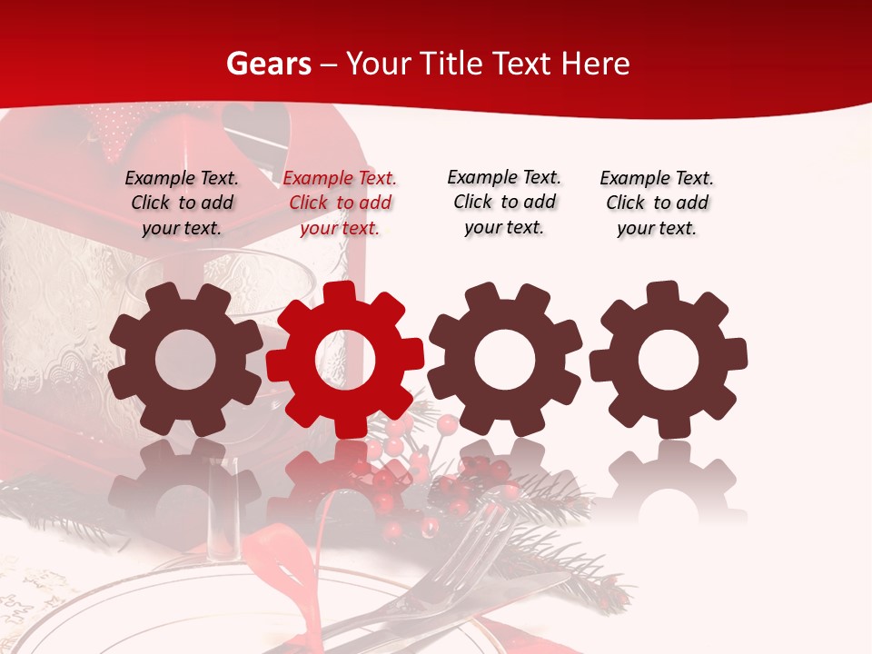 Silverware Plate White PowerPoint Template