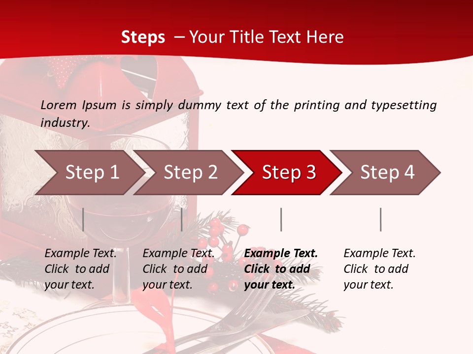 Silverware Plate White PowerPoint Template