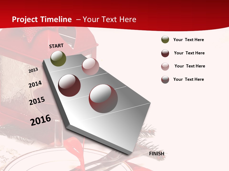 Silverware Plate White PowerPoint Template